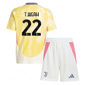 Juventus Timothy Weah #22 Gostujuci Dres za Dječji 2024-25 Kratak Rukavima (+ kratke hlače)